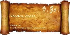 Vandra Zsolt névjegykártya